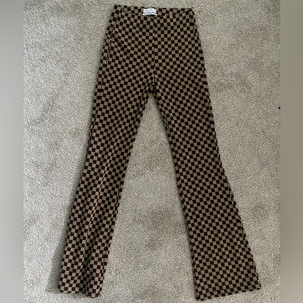 Urban Outfitters Flared Checkered Pants